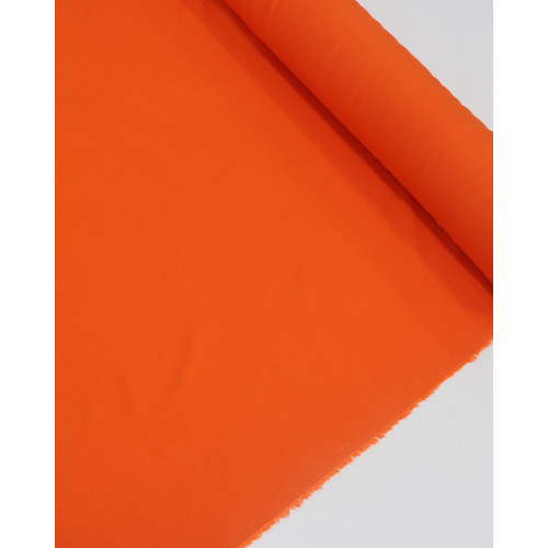 Tecido Viscose Texturizada Laranja Cenoura
