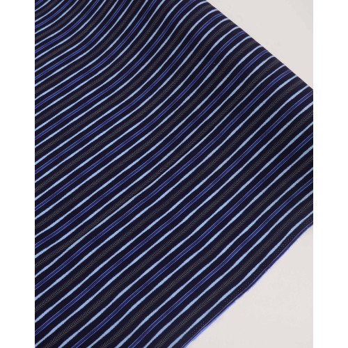 Tecido Viscose Multi Listrado Bege e Tons de Azul (3.3m)