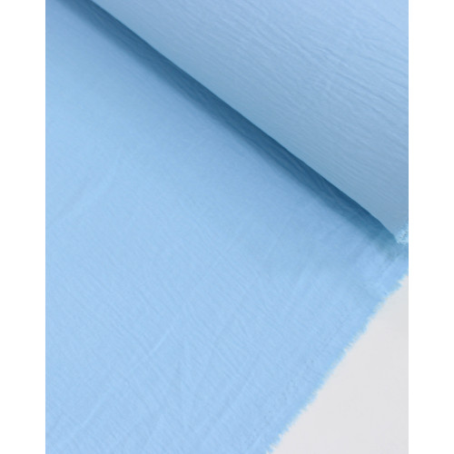 Tecido Crepe Duna Azul Bebê