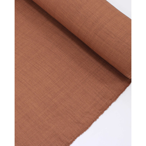 Tecido Crepe Duna Texturizado Castanho