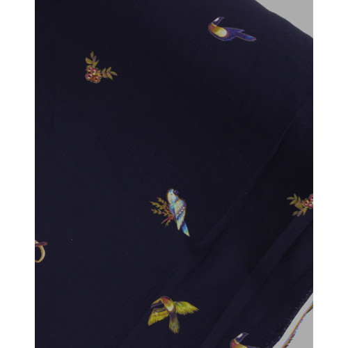 Tecido Viscose Premium  Animais e Guaraná Colorido e Preto