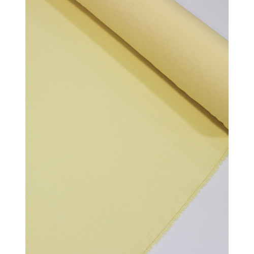Tecido Crepe Duna Texturizado Amarelo Manteiga