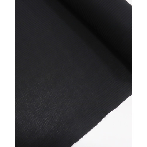 Tecido Malha Tricot Canelada Grossa Preto