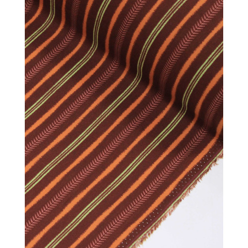 Tecido Viscose Multi Listras Tons Terrosos