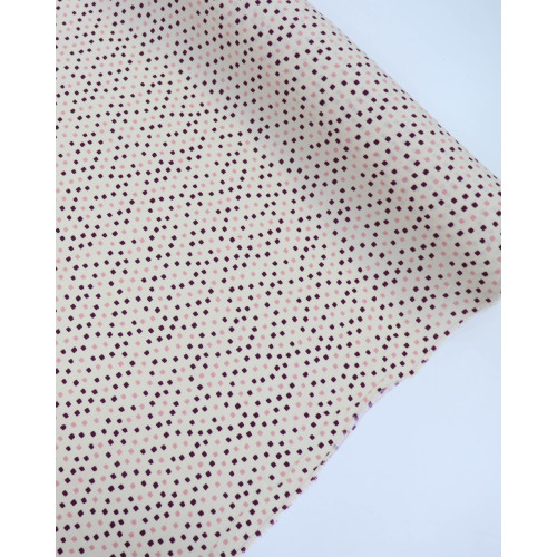 Tecido Viscose Micro Geométrico Rosa, Roxo e Creme (1.5m)