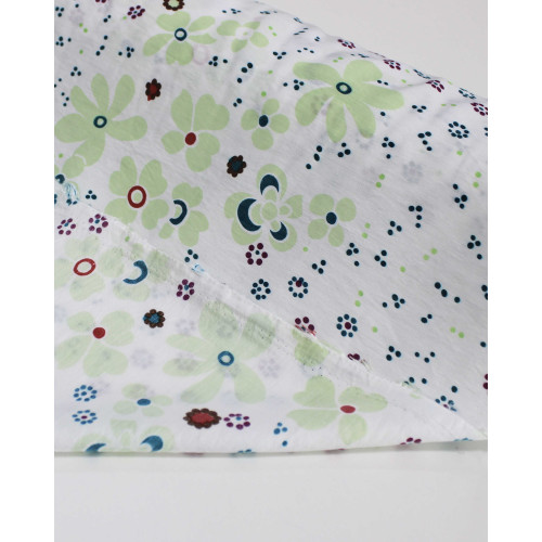 Tecido Viscose Mista com Poliamida Grosso Barrado Cashmere Floral Tons Terrosos e Branco