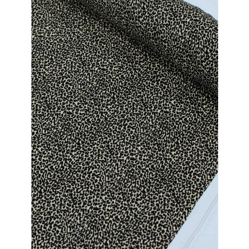Tecido Crepe Italiano Micro Animal Print