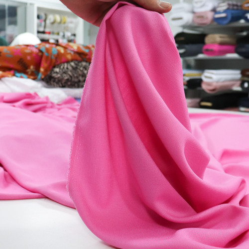 Tecido Viscose Sarjada Rosa