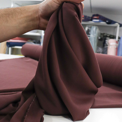 Tecido Viscose Sarjada Marrom 