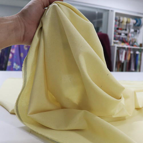Tecido Linho Misto Rústico Amarelo Requinte (1.1m)