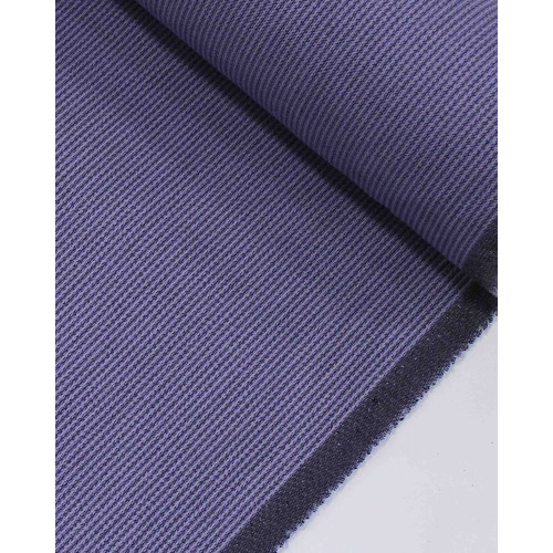 Tedido Linho Misto Italiano Micro Listras Tons de Azul