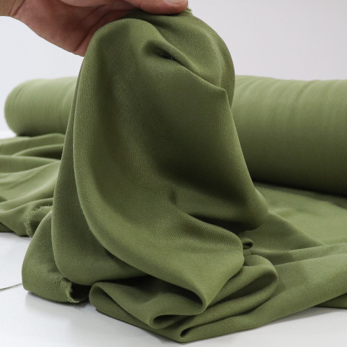 Tecido Viscose Sarjada Verde Musgo (0.5m)