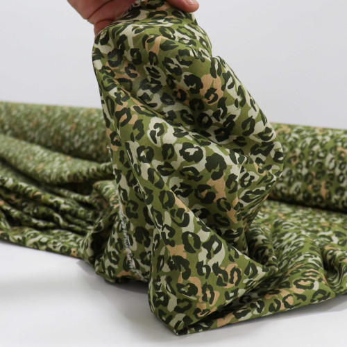 Tecido Tricoline Animal Print e Camuflado Verde Militar