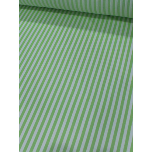 Tecido Viscose Listras Verde Claro e Branco