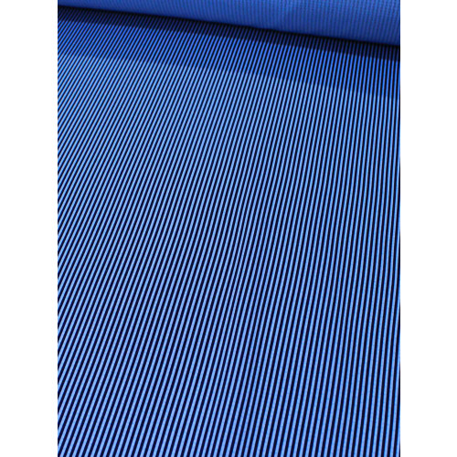 Tecido Tricoline Mista Maquinetada Azul Marinho e Azul