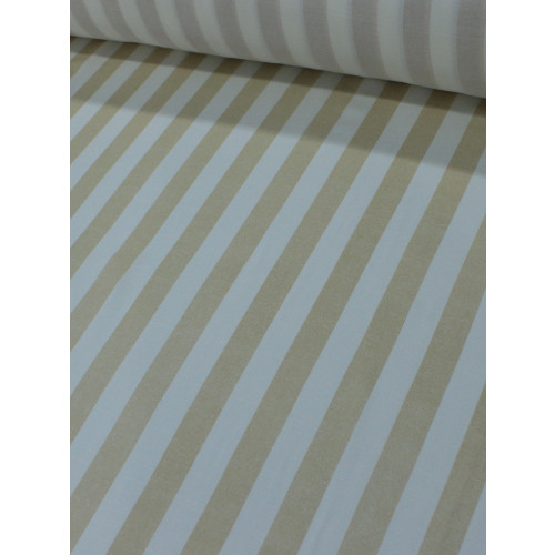 Tecido Viscose Listras Nude e Branco