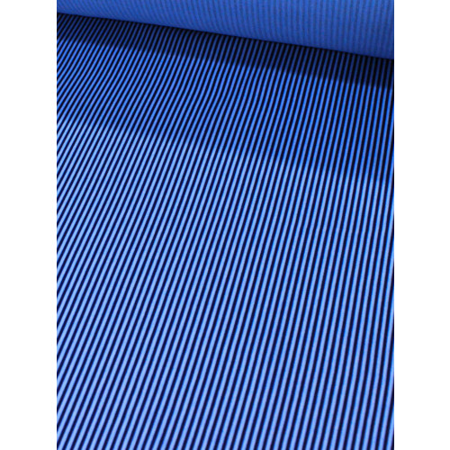 Tecido Viscose Mista Micro Listras Tons de Azul