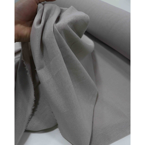 Tecido Linho Misto Rústico Cinza Prata (0.6m)