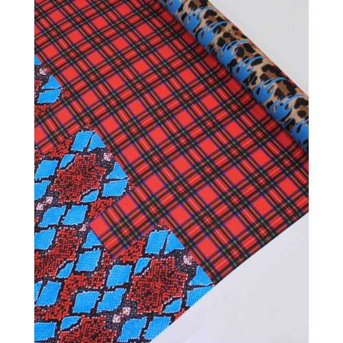 Tecido Crepe Silk Italiano Multi Estampas Verticais Colorido