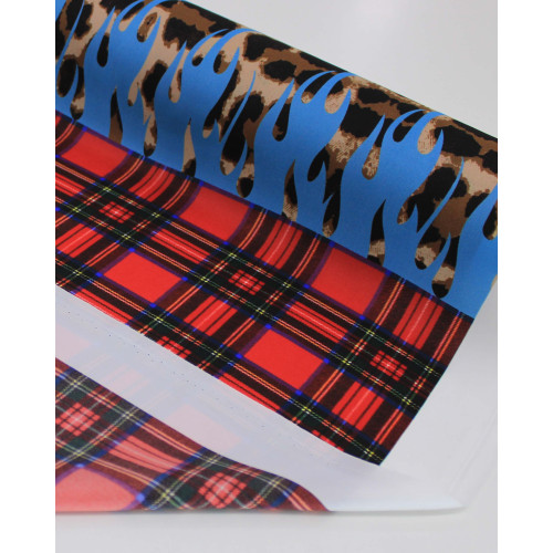 Tecido Crepe Silk Italiano Multi Estampas Verticais Colorido