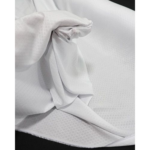 Tecido Viscose Maquinetado Colméia Branco
