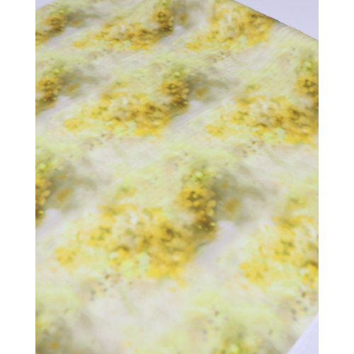 Tecido Crepe Silk Italiano Tie Dye Amarelo