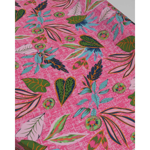 Tecido Crepe GGT Tropical Rosa 