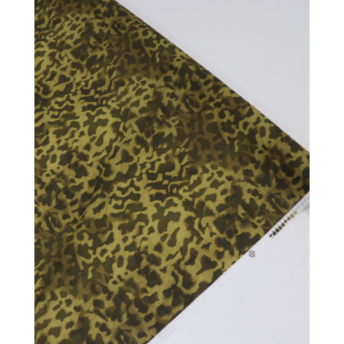 Tecido Cambraia Italiano Animal Print Verde Musgo (0.9m)