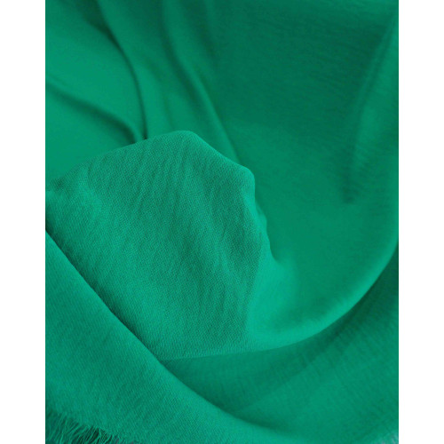 Tecido Crepe Duna Texturizado Verde Bandeira