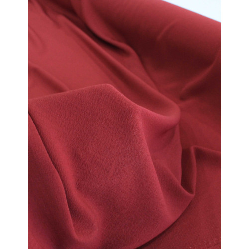 Tecido Crepe Bubble com Elastano Marsala