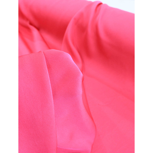 Tecido Crepe Bubble Acetinado Rosa Pink