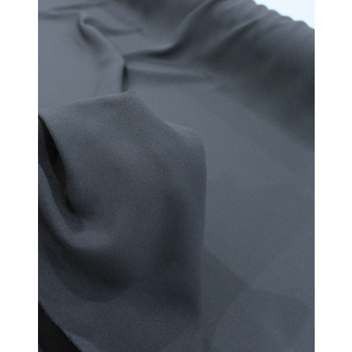 Tecido Crepe Georgette Cinza Chumbo