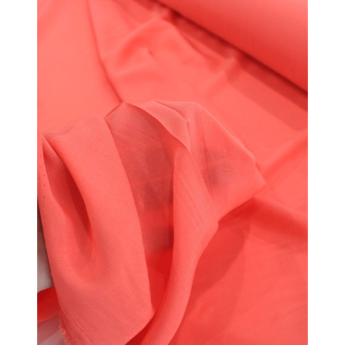Tecido Cambraia de Viscose Coral