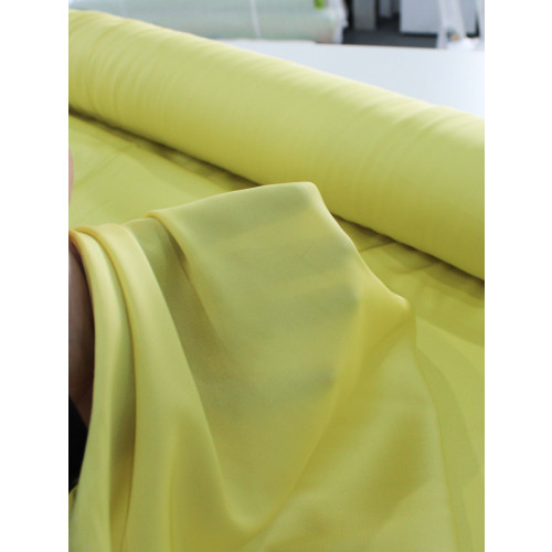 Tecido Crepe Silk Amarelo Claro