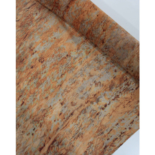 Tecido Crepe Chiffon Italiano Arte Abstrata Tons Terrosos