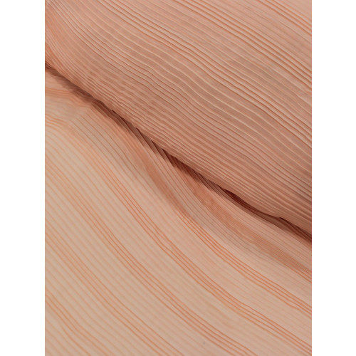 Tecido Crepe Plissado Salmão
