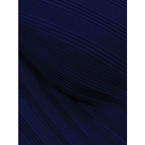 Tecido Crepe Plissado Azul Marinho