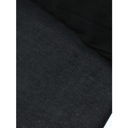 Tecido Crepe Micro Plissado Preto