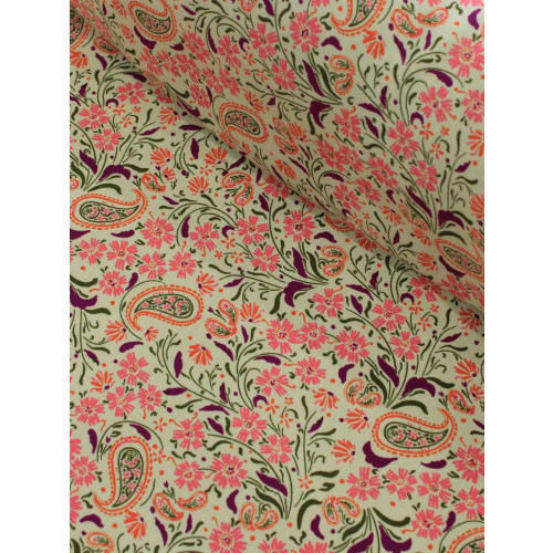 Tecido Viscose Texturizada Cashmere Tons de Rosa e Bege