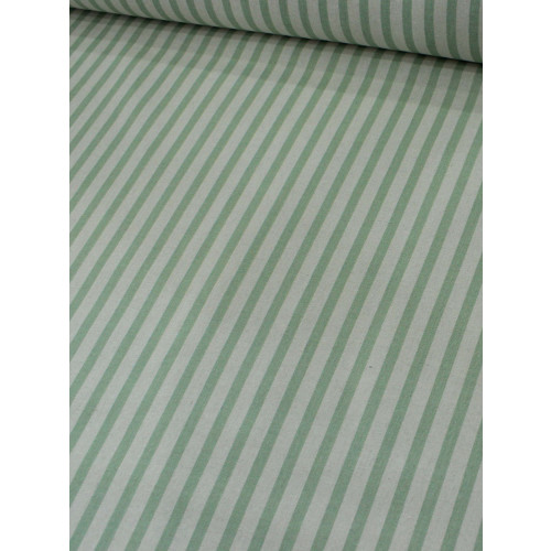 Tecido Linho Misto Listrado Verde-claro