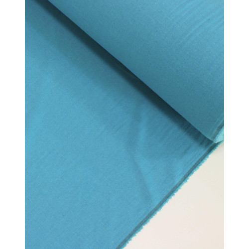 Tecido Linho Misto Rústico com Elastano Azul Piscina