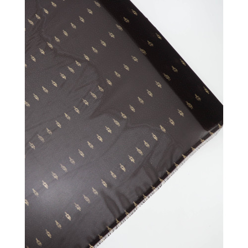 Tecido Crepe Chiffon Estampa Abstrata e Micro Poá Bege e Marrom