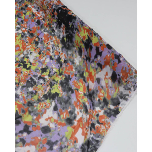 Tecido Crepe Chiffon Manchas Coloridas