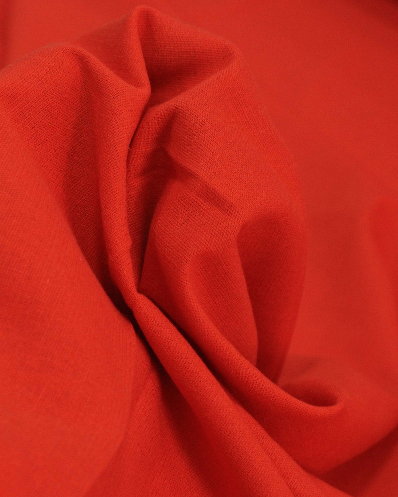 Tecido Linho Misto Rústico com Elastano Vermelho Vivo (2.6m)