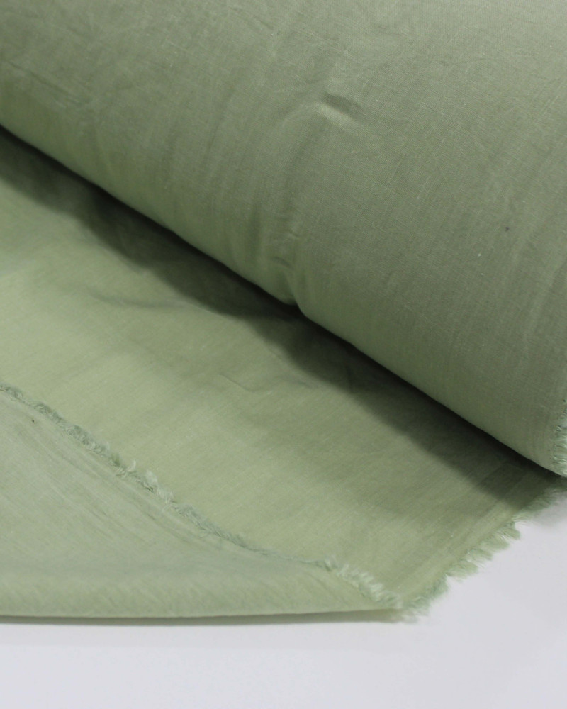 Tecido Tricoline Mista Verde Menta