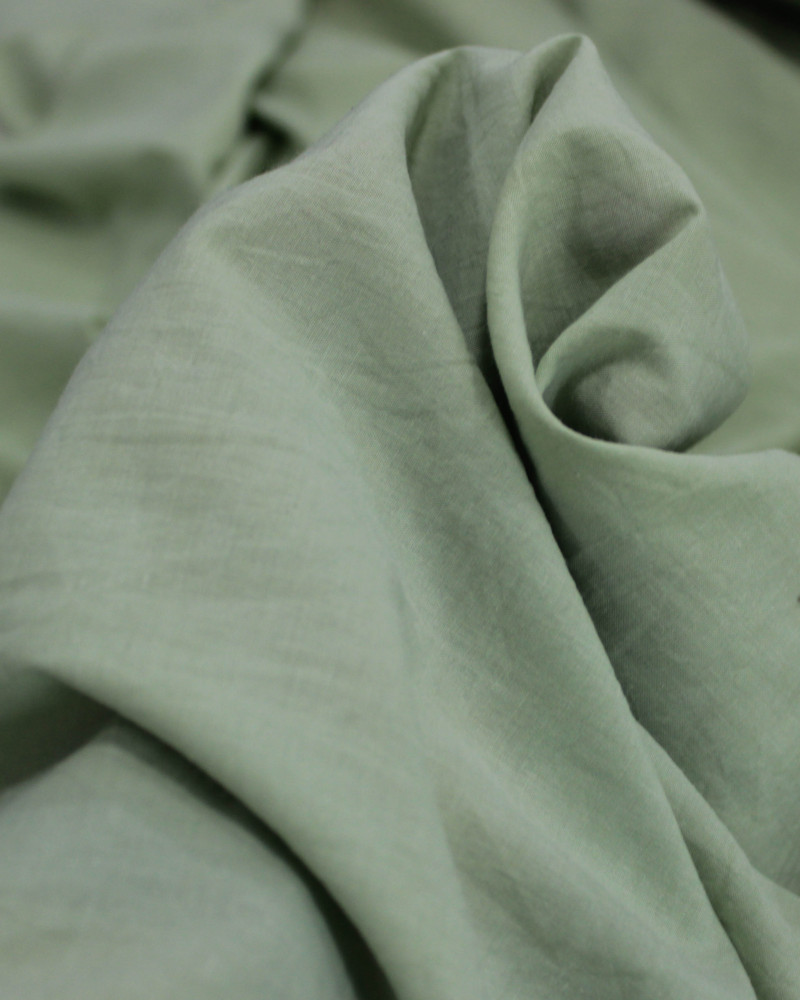 Tecido Tricoline Mista Verde Menta