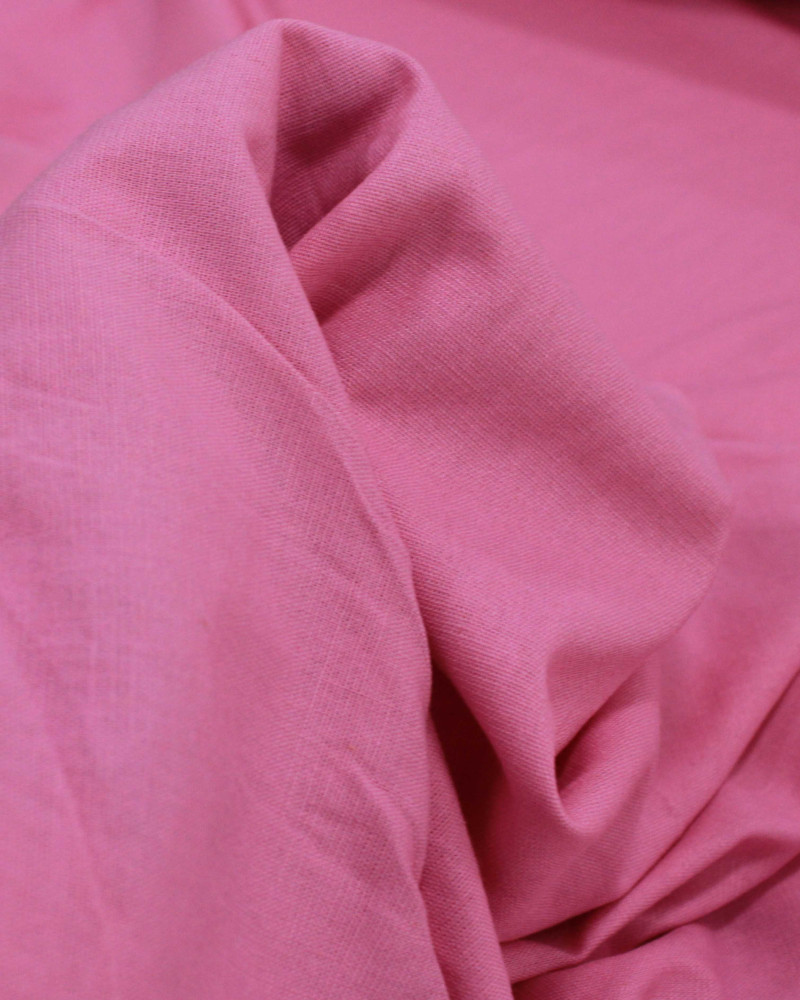 Tecido Linho Misto Rústico com Elastano Rosa Chiclete