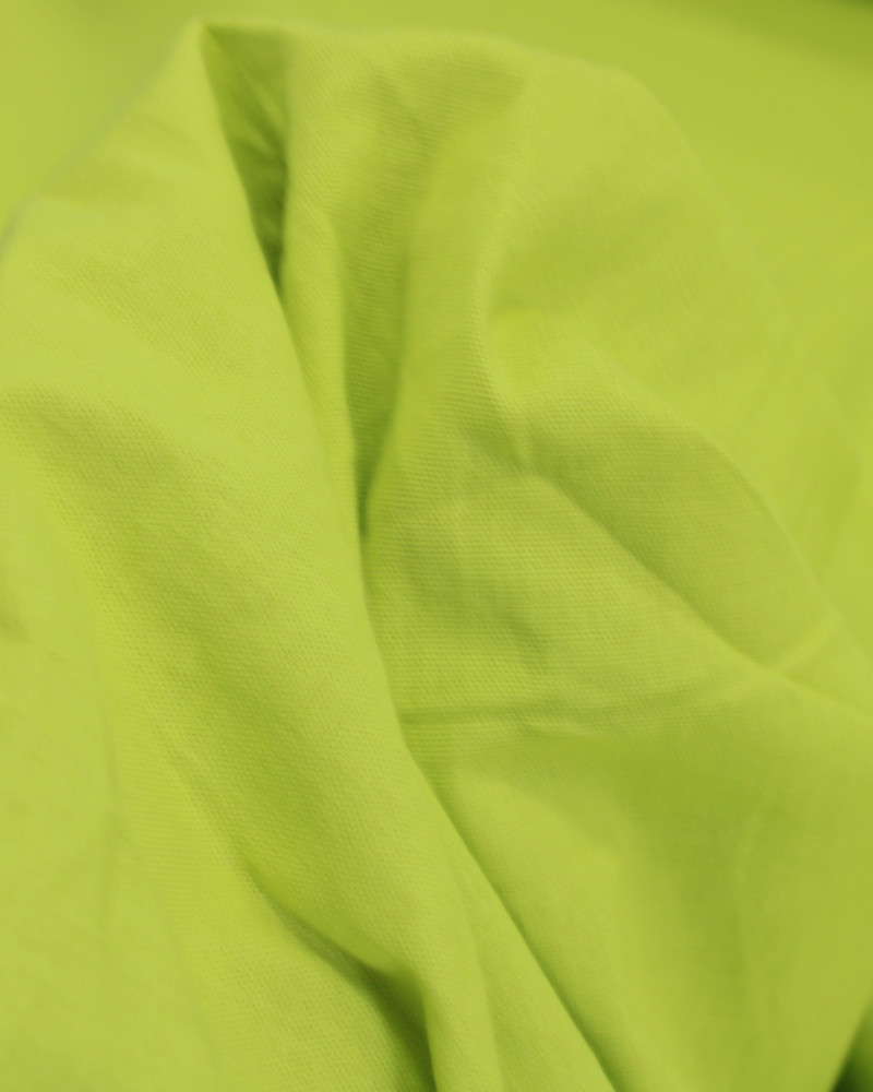 Tecido Linho Misto Rústico com Elastano Amarelo Neon