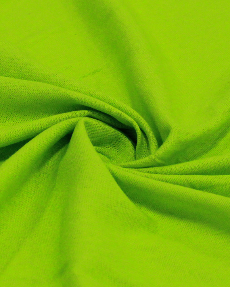 Tecido Linho Misto Rústico com Elastano Verde Neon