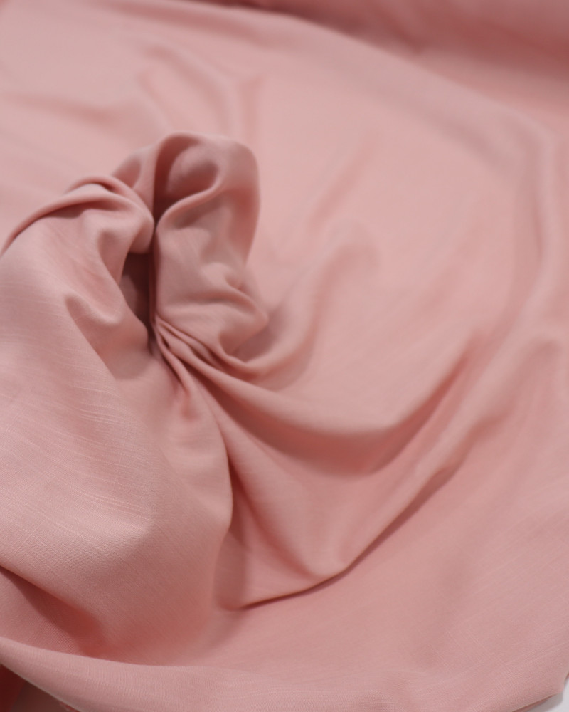 Tecido Viscose Texturizada Rosa Chá